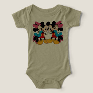 Camiseta de bebé com desenho de macaco colorido
