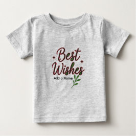 Camiseta de Bebê com Felicitações – Personalizada