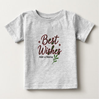 Camiseta de Bebê com Felicitações – Personalizada 