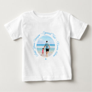 Camiseta de Bebê com Foto Personalizada e Texto