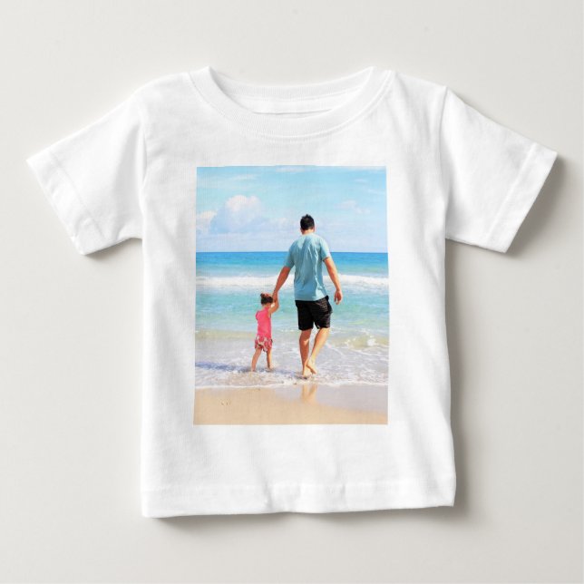 Camiseta de Bebê com Foto Personalizada Envie suas (Frente)