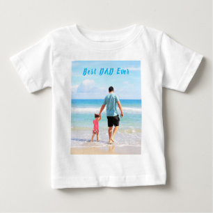 Camiseta de Bebê com Foto Personalizada Texto Melh