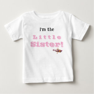 Camiseta de Bebê com Idade Irmãzinha