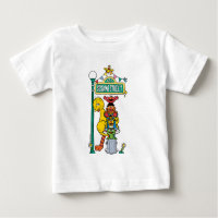 Camiseta de Bebê com Personagens da Rua Sésamo e P