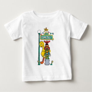 Camiseta de Bebê com Personagens da Rua Sésamo e P