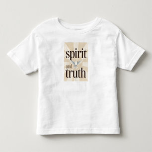 Camiseta de Bebê Cristã Espírito e Verdade