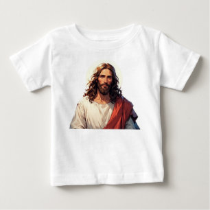 Camiseta de Bebê Cristã Jesus Cristo