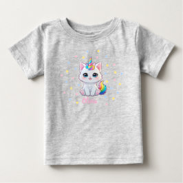 Camiseta de Bebê Cute Kawaii Caticorn