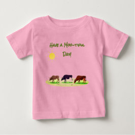 Camiseta de Bebê da Fazenda de Vaca Fofa