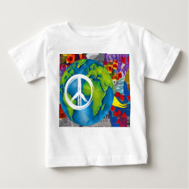 Camiseta de Bebê da Paz Mundial