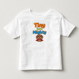 Camiseta de Bebê Dachshund Pequeno mas Poderoso
