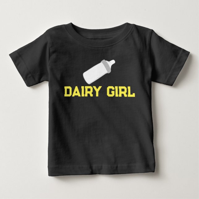 Camiseta de bebé “Dairy Girl” (Frente)