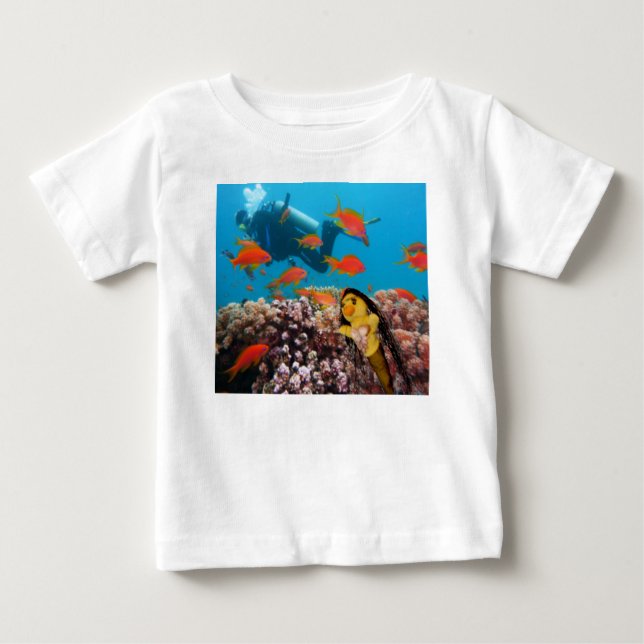 Camiseta de Bebê Danni a Sereia (Frente)