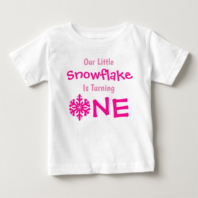 Camiseta de Bebê de 1º Aniversário Pequena Bolinha (Frente)