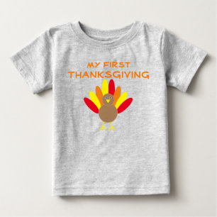 Camiseta de Bebê de Ação de Graças 1rua