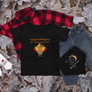 Camiseta de Bebê de Ação de Graças 1rua