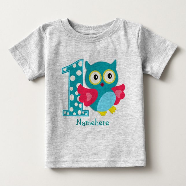 Camiseta de Bebê de Aniversário Personalizada (Frente)
