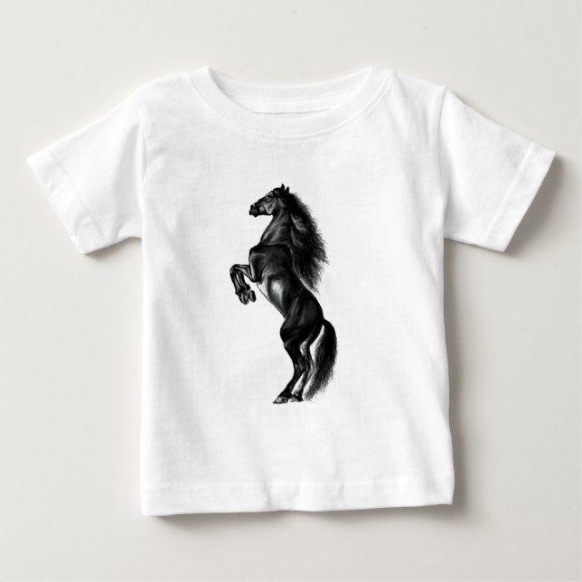 Camiseta de Bebê de Cavalo Inteiro (Frente)