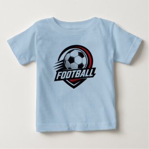 Camiseta de Bebê de Futebol Lindo Conjunto de Est
