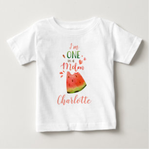 Camiseta de bebê de melão Uma em camiseta de mel