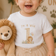 Camiseta de Bebê de Primeiro Aniversário Watercolo