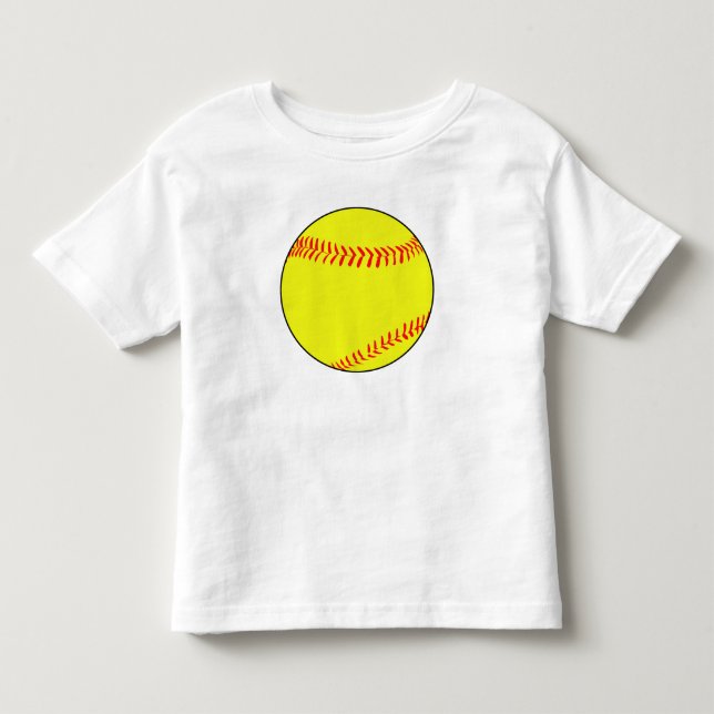 Camiseta de bebé de Softball Fastpitch personalizá (Frente)