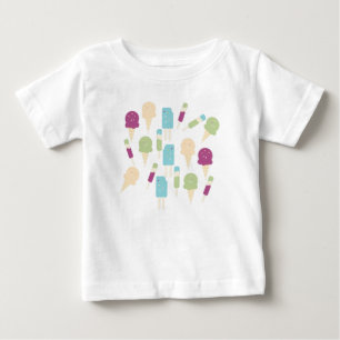 Camiseta de Bebê de Sorvete de Aniversário Colorid