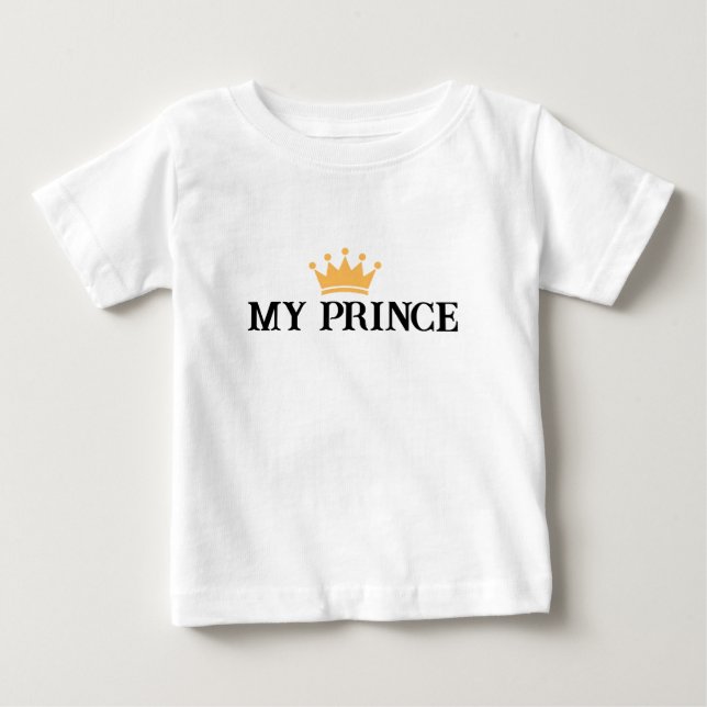 Camiseta de bebé design My Prince (Frente)