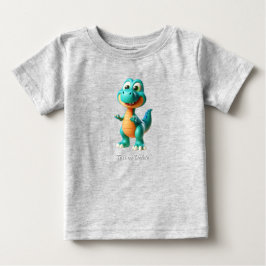 Camiseta de Bebê Dinossauro Fofo