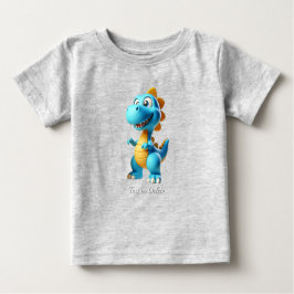 Camiseta de Bebê Dinossauro Fofo