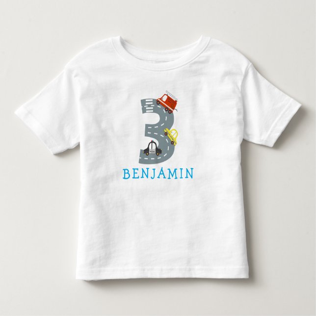 Camiseta de bebê do aniversário de 3 anos de trans (Frente)