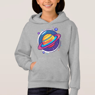 Camiseta de Bebê do Planeta Saturno Fofo – Espaço