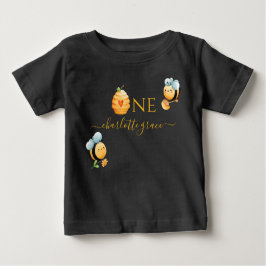 Camiseta de Bebê do Primeiro Aniversário Abelha-Di