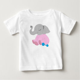 Camiseta de bebê elefante bebê