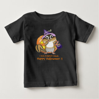 Camiseta de Bebê Esquilo do Halloween