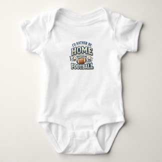 Camiseta de Bebê Eu Preferiria Estar em Casa Assis