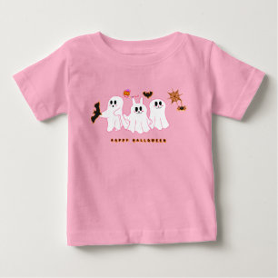 Camiseta de Bebê   Fantasmas Engraçados Posando Pa