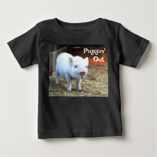 Camiseta de Bebê Fazendo Bagunça na Fazenda