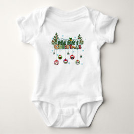 Camiseta de Bebê Feliz Natal
