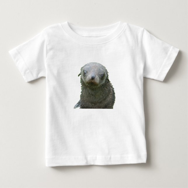 Camiseta de Bebê Foca Fofa (Frente)