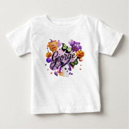 Camiseta de bebê fofa de Halloween "George"