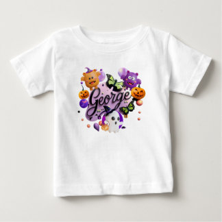 Camiseta de bebê fofa de Halloween "George"