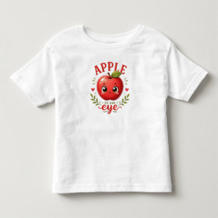 Camiseta de Bebê Fofa Maçã dos Nossos Olhos Adoráv