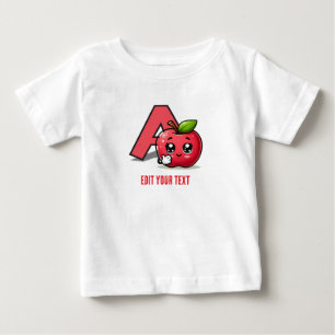 Camiseta de bebé fofa personalizável