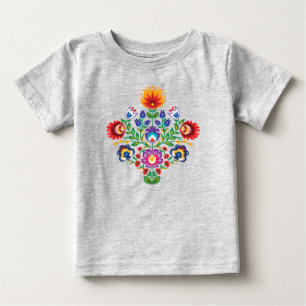 Camiseta de bebê Folclórico