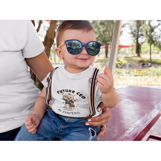 Camiseta de Bebê Futuro CEO Bebê Roupa Divertida d (Criador carregado)