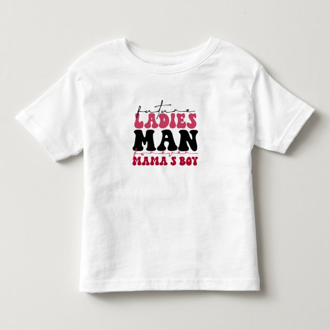 Camiseta de Bebê Futuro Homem das Senhoras (Frente)