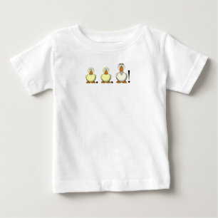 Camiseta de bebê ganso de pato