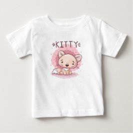 Camiseta de Bebê Gatinho Fofo