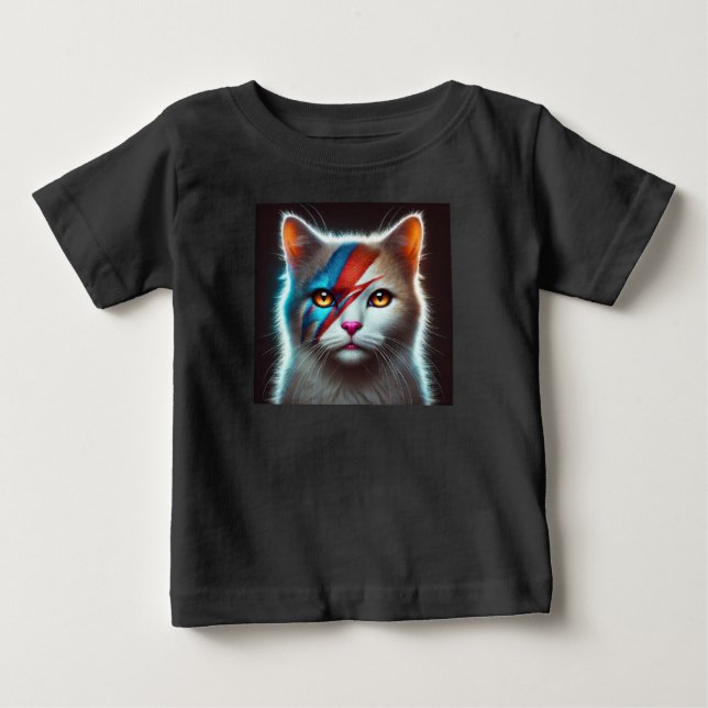 Camiseta de bebê gato legal! (Frente)
